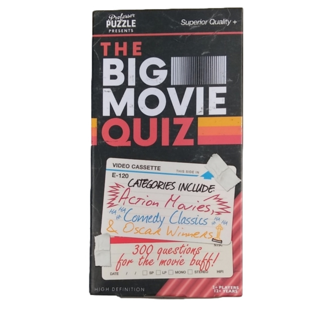 Big Movie Quiz Trivia Game Family Party Game NIB
